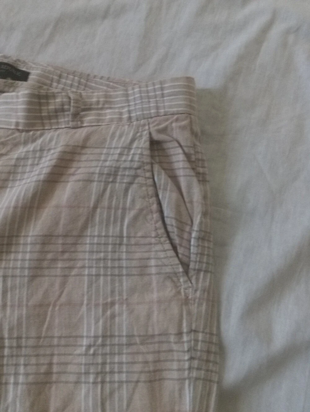 Banana Republic Women's Beige Plaid Avery Pants